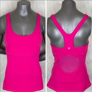 Lululemon Jeweled Magenta Cross-back Tank ll